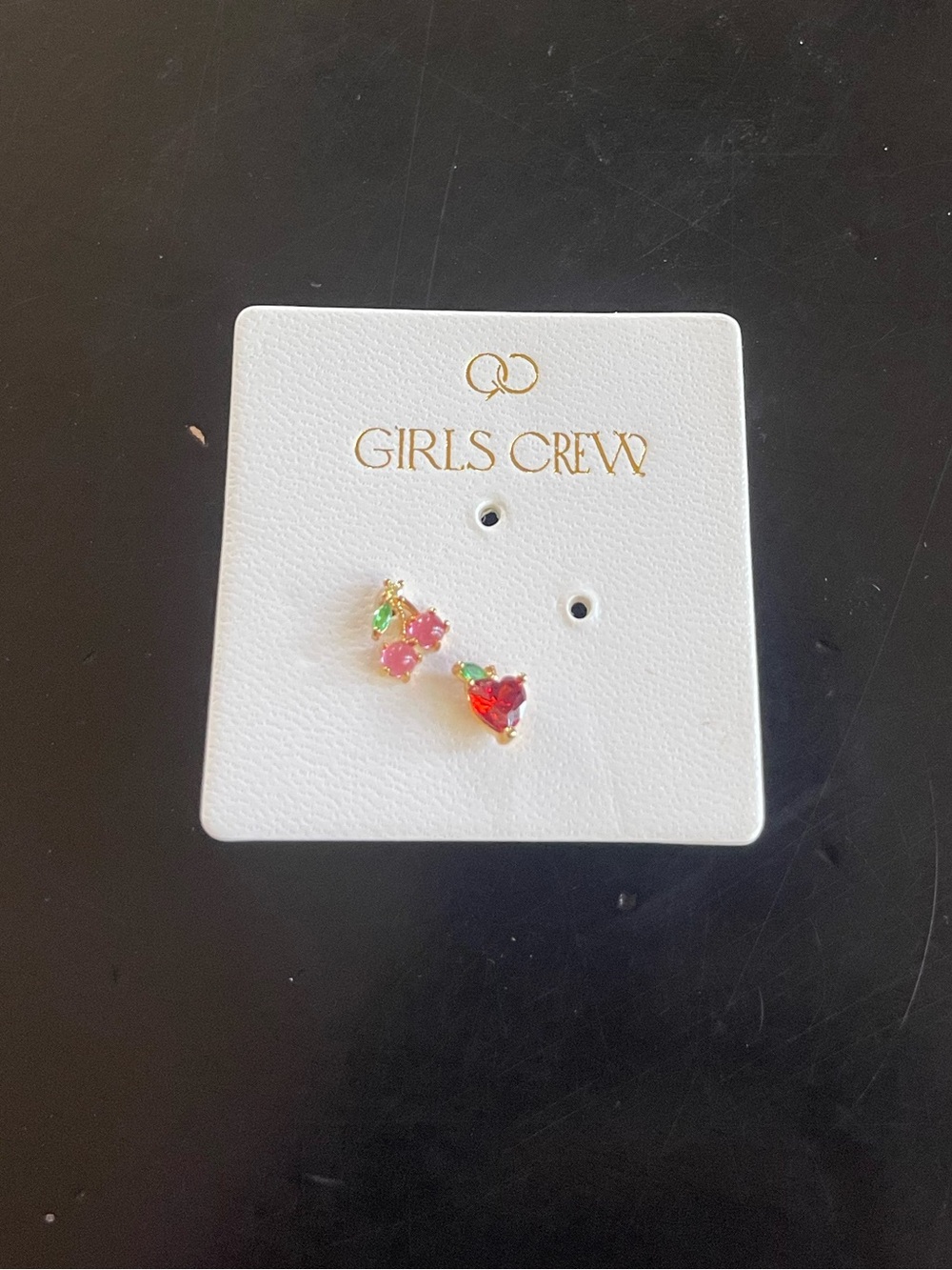 Girls Crew Fruit Basket Stud Earring